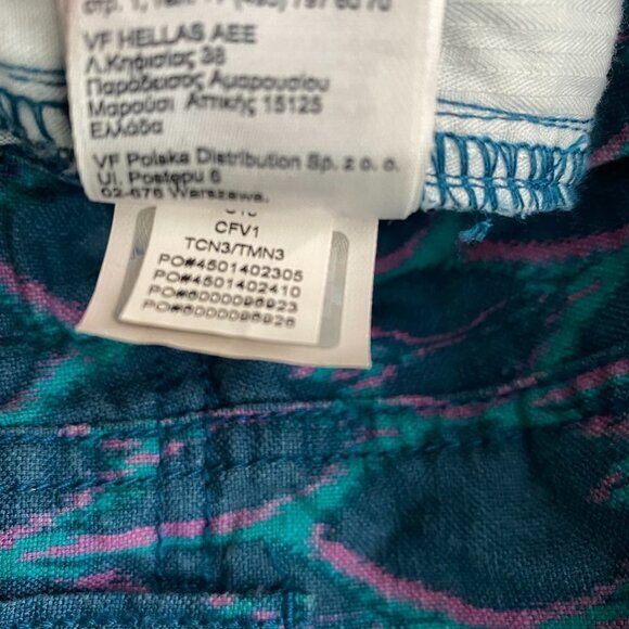 The North Face Maywood Shorts Linen Cotton Printed NWT‎ Women's Size 16 Long - Picture 11 of 12